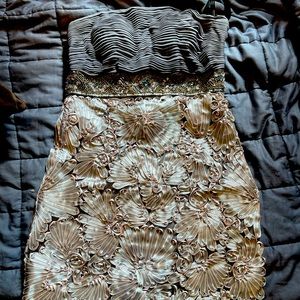 Sue Wong Strapless Dress. Worn one time to wedding. Size 8